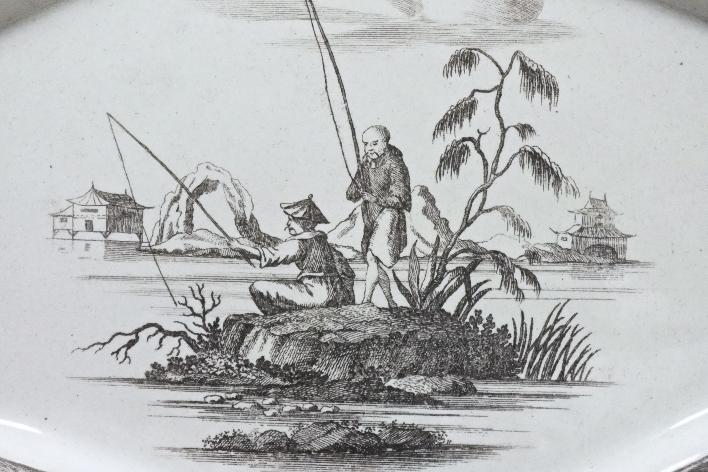 Marieberg (Suéde) - Plat aux chinois - XVIIIe Siècle