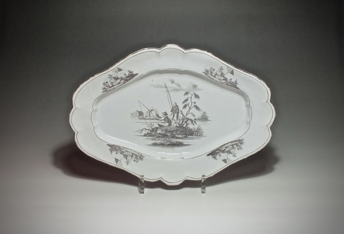 Marieberg (Suéde) - Plat aux chinois - XVIIIe Siècle