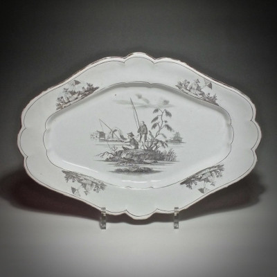 Marieberg (Suéde) - Plat aux chinois - XVIIIe Siècle