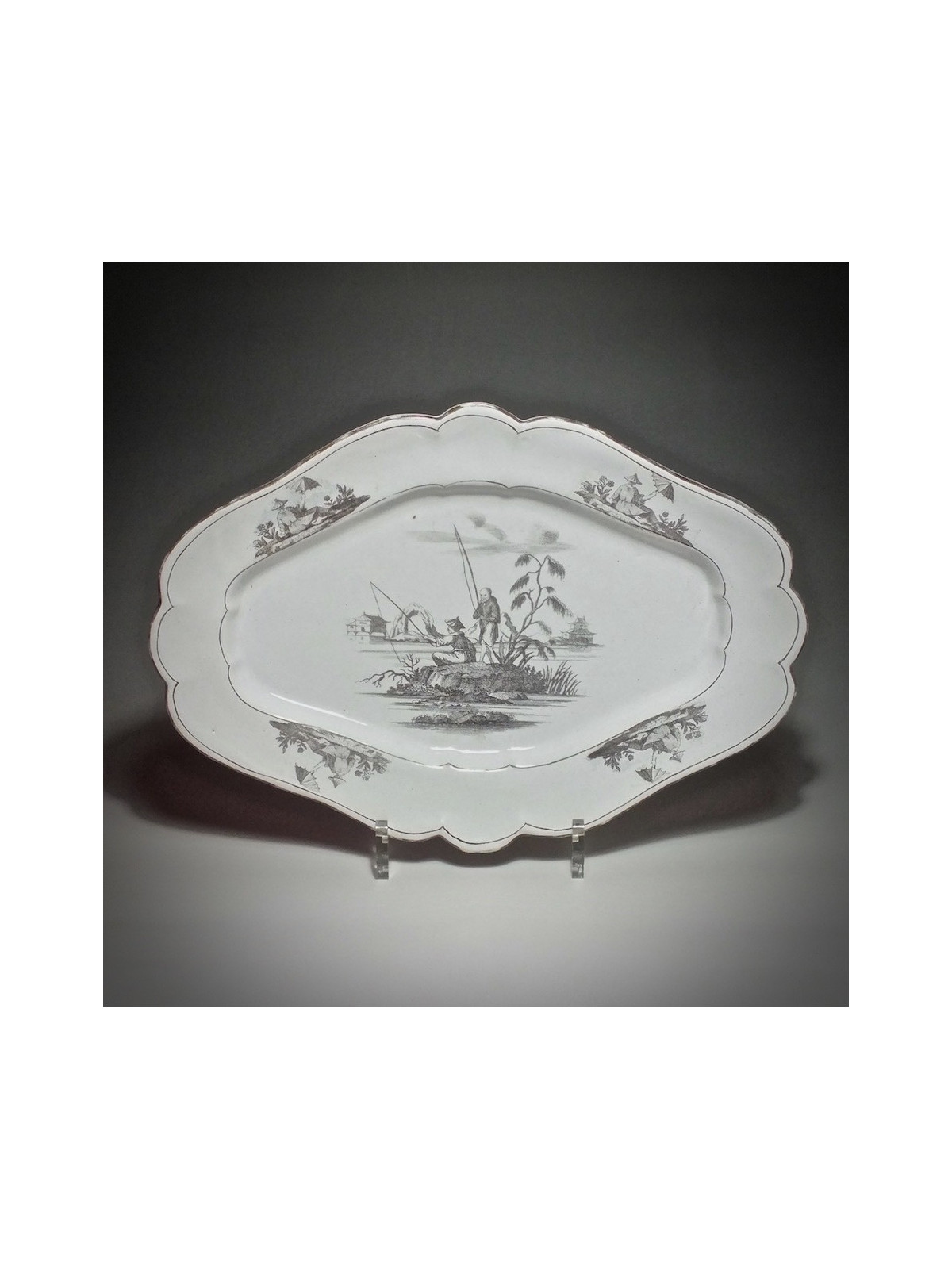 Marieberg (Suéde) - Plat aux chinois - XVIIIe Siècle