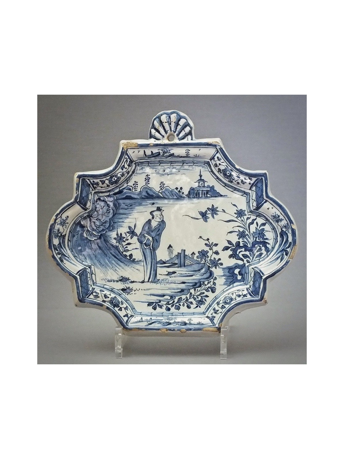 Delft - Delft earthenware plate - Eighteenth Century