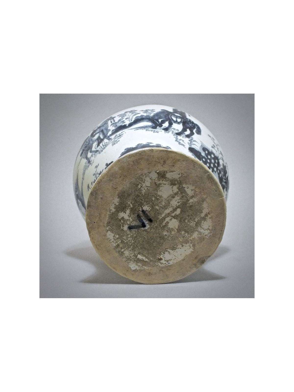 Delft - Potiche aux chinois - Fin du XVIIe Siècle