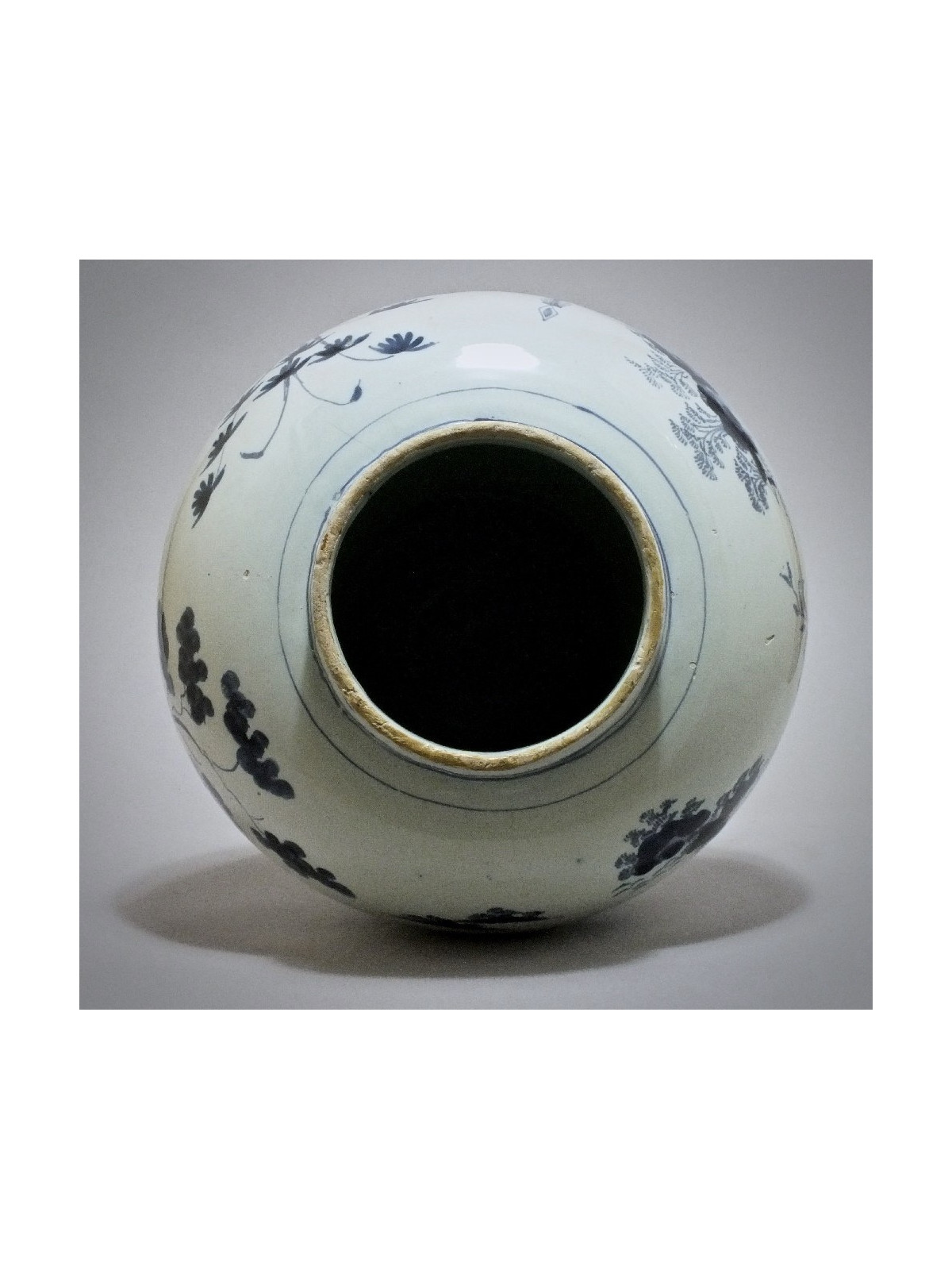 Delft - Potiche aux chinois - Fin du XVIIe Siècle