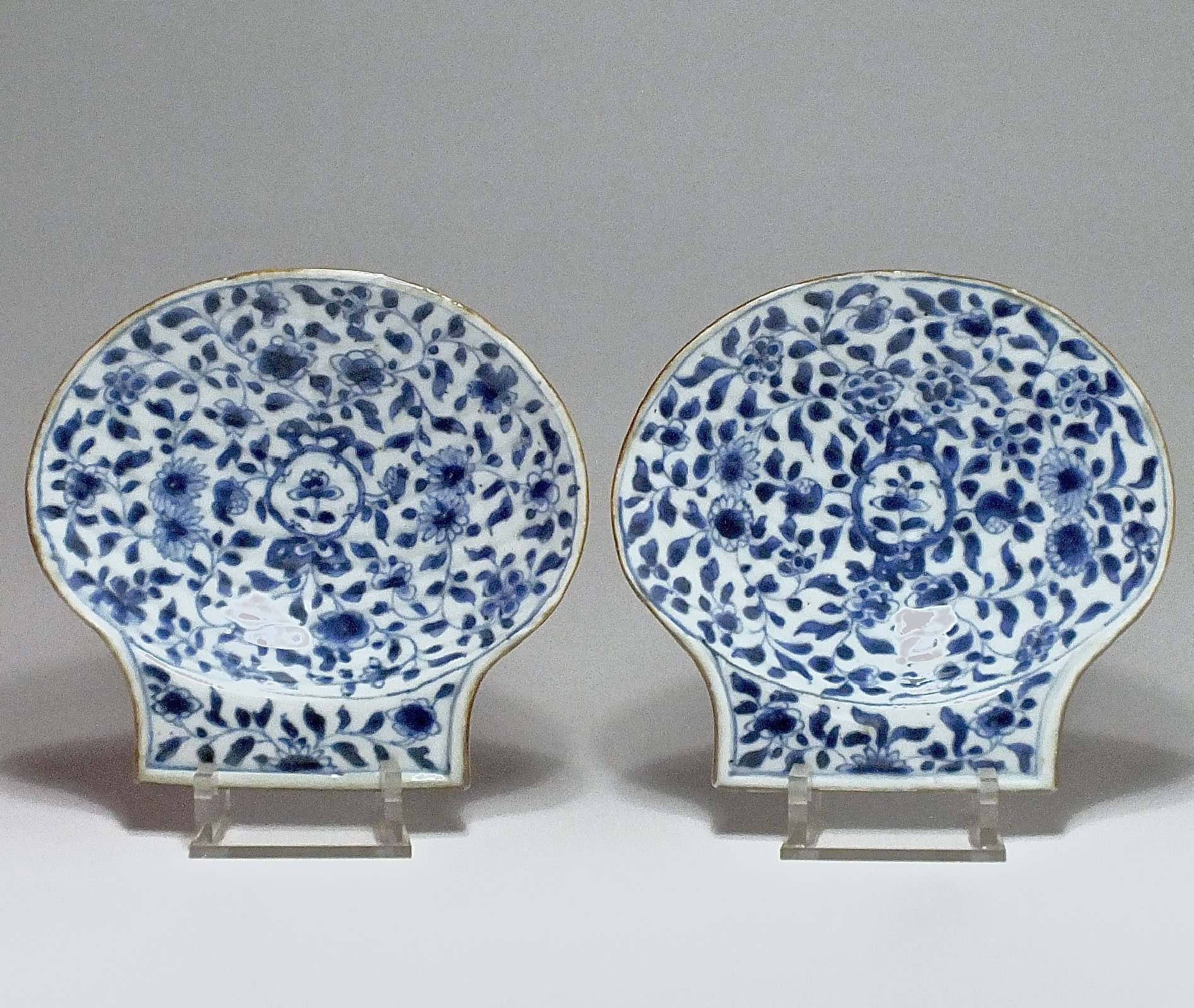 China - A pair of shells - Eighteenth Century - Kangxi period