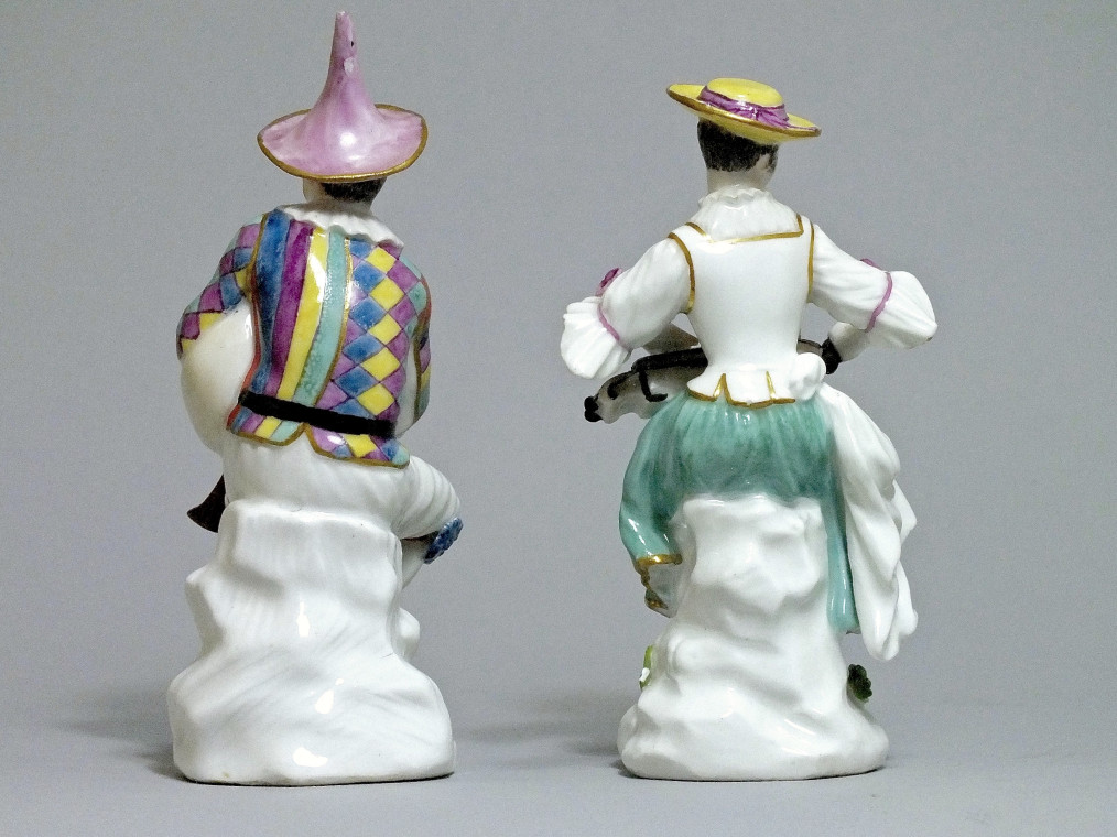 Meissen - Harlequin and Columbine - j.j Kandler - eighteenth century