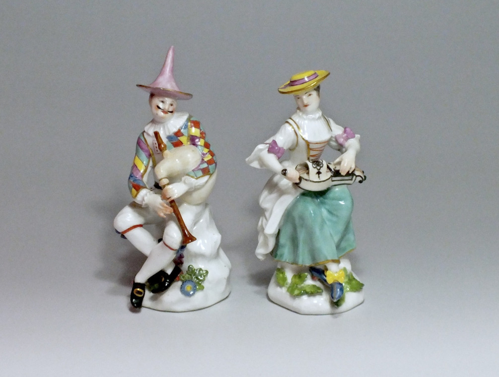 Meissen - Harlequin and Columbine - j.j Kandler - eighteenth century
