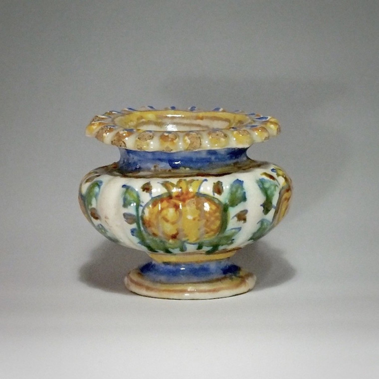 Marche (Pesaro or Duchy of Urbino) - salt cellar oval - seventeenth century