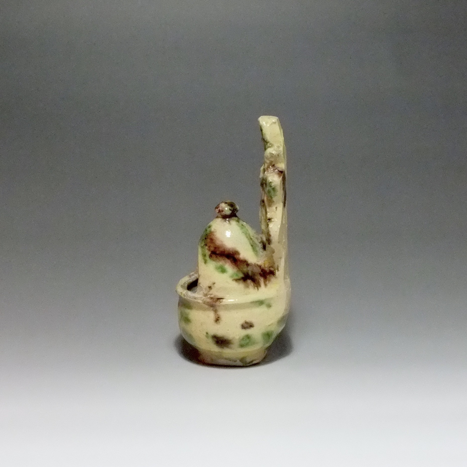 Lignon (Sarthe) - Stoup glazed earthenware - seventeenth century