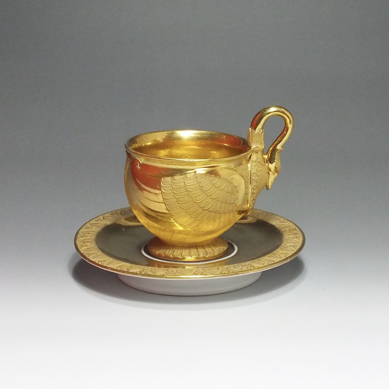 Paris - Tasse en forme de cygne - Époque Empire