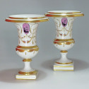 Paris - Pair of vases decorated "Salembier" - End of the Eighteenth Century