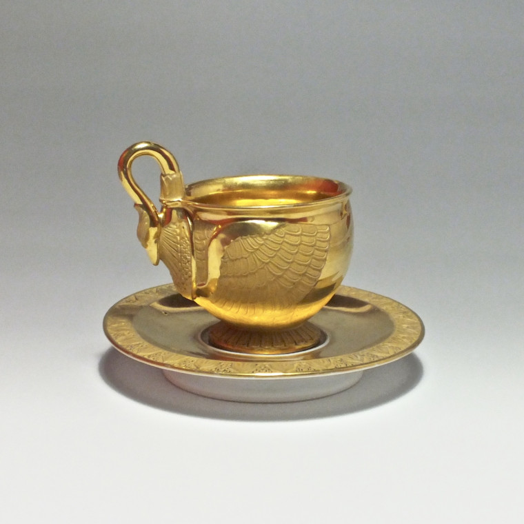 Paris - Tasse en forme de cygne - Époque Empire