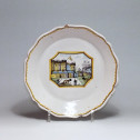 Nevers - revolutionary Earthenware plate "at the Bastille" - Eighteenth Century