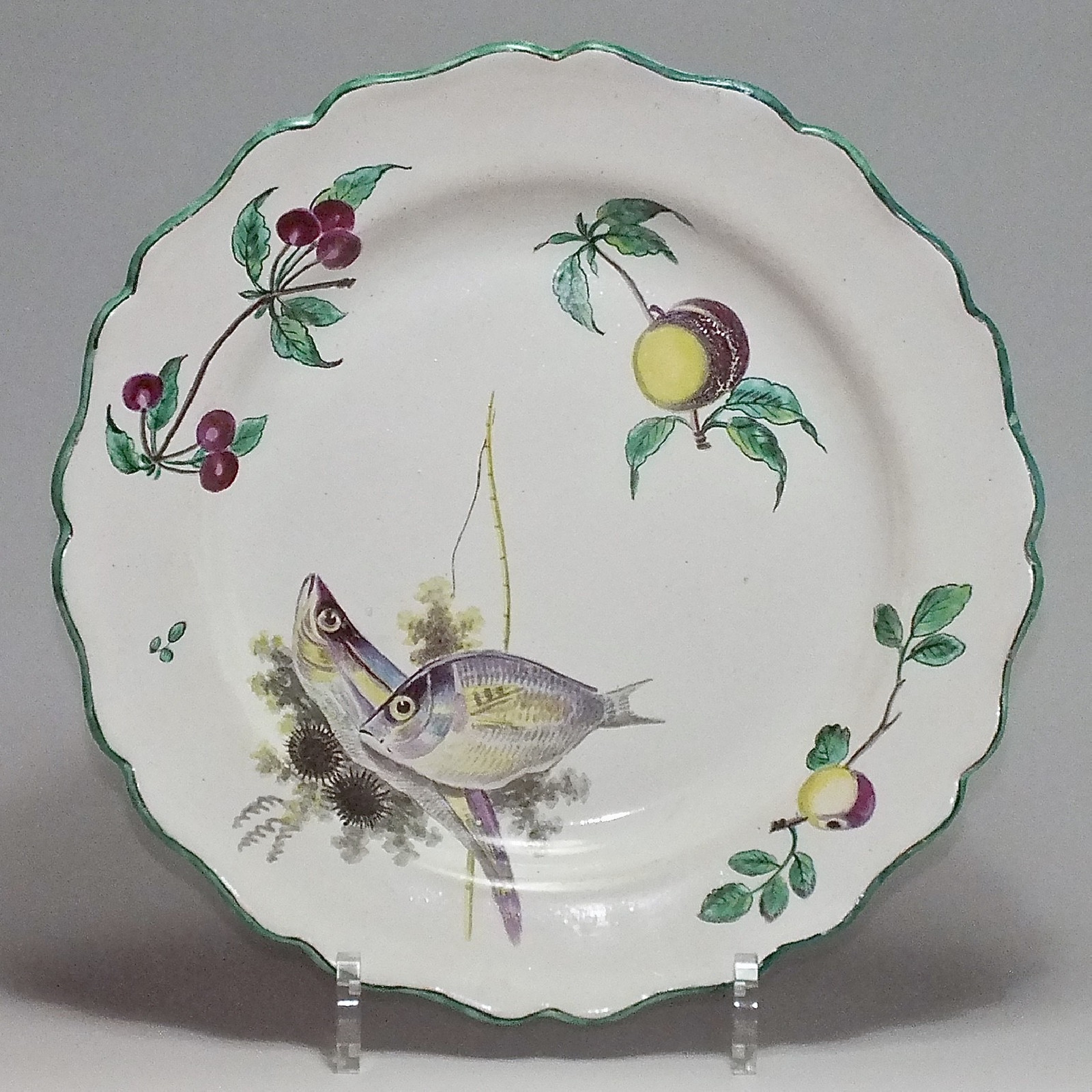 Marseille assiette dite " a la bouillabaisse" - XVIIIeme siècle