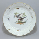 Meissen - Plat en porcelaine à décor d'oiseaux et d'insectes - XVIIIe Siècle