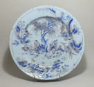 Nevers - Large dish decorated with the Chinese - seventeenth Century - Louvre Museum collection - department of art objects.