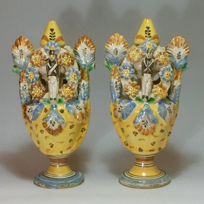Ariano Irpino (Italie) - Paire de vases - Vers 1800