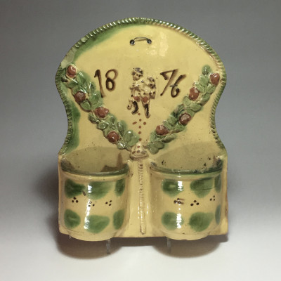 Savoie - Porte cuillères en terre vernissée - XIXe siècle