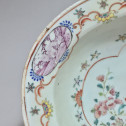 Chine (Compagnie des Indes) - Plat de barbier Famille rose - Epoque Qianlong