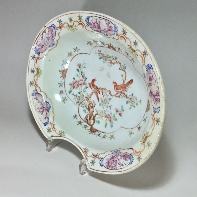 China (India Company) - Barber Plate Pink Family - Qianlong Period
