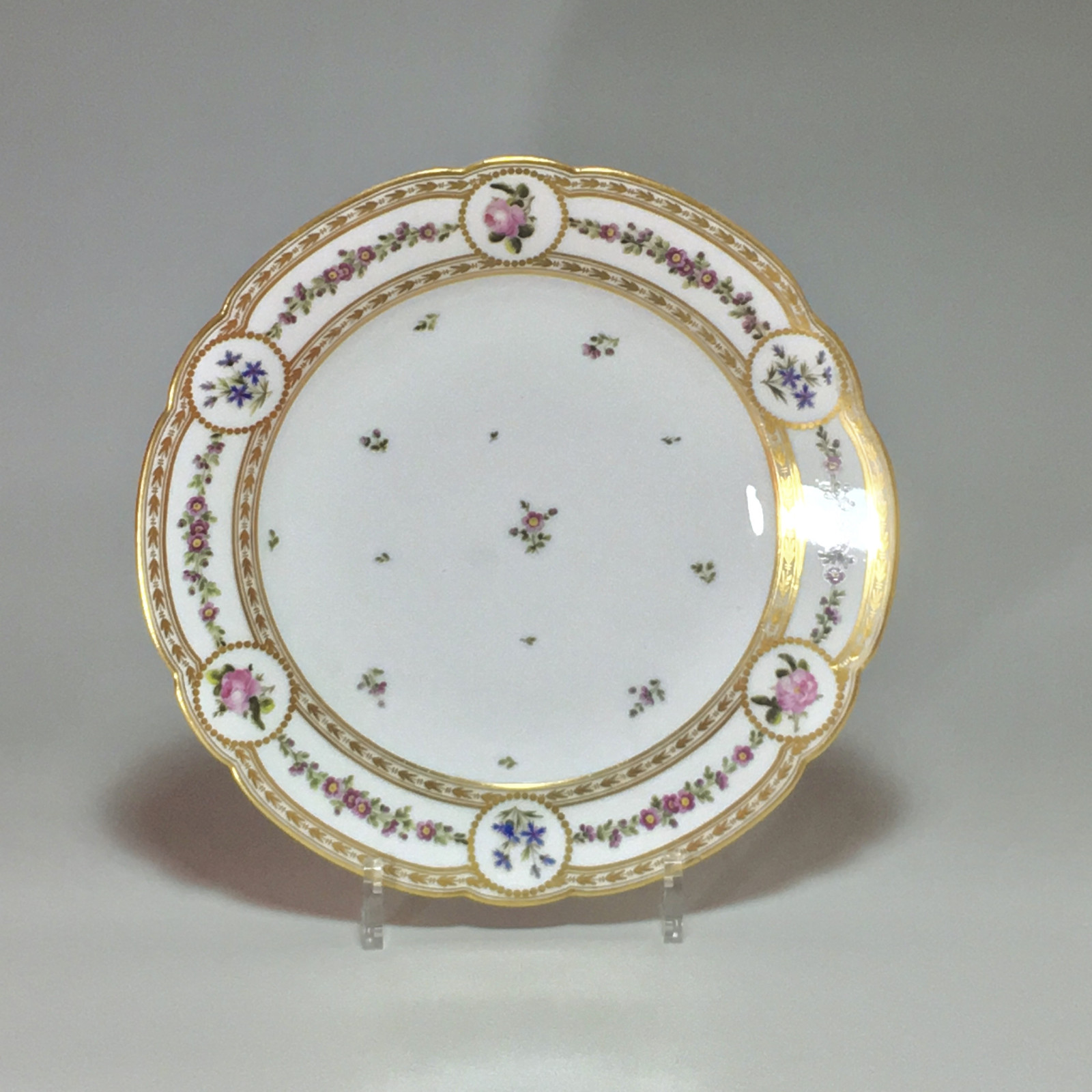 Paris - Clignancourt - said Mr. Manufacture - Pair of plates - eighteenth century