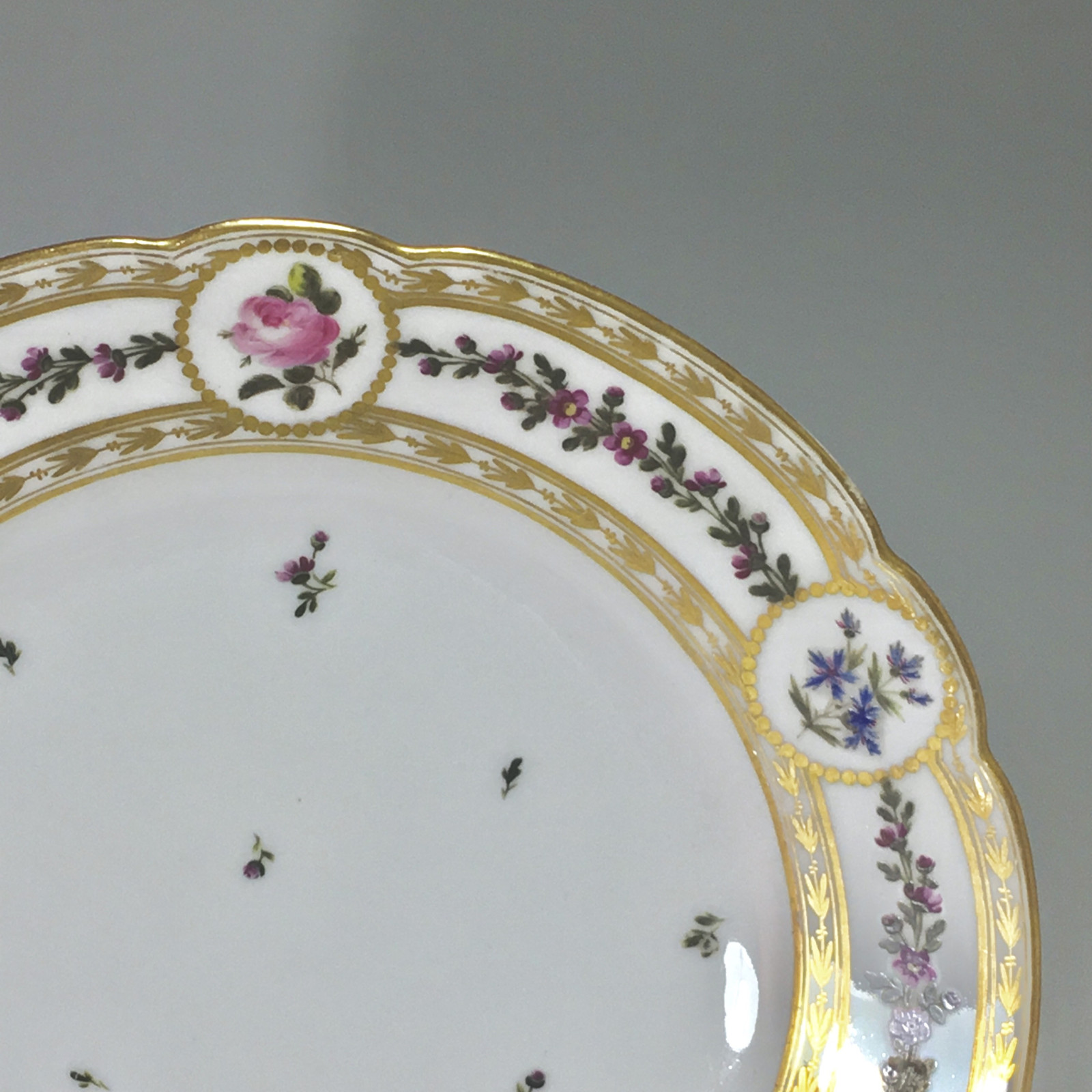 Paris - Clignancourt - said Mr. Manufacture - Pair of plates - eighteenth century