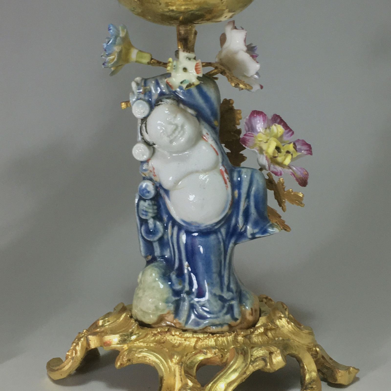 Pair of hand candleholders - 19th - 18th century