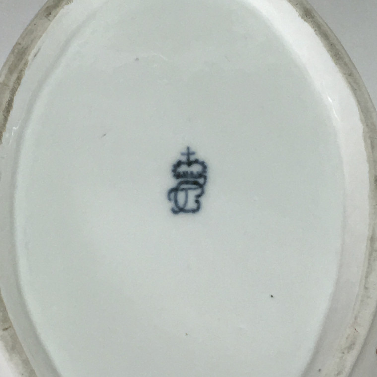 Frankenthal - Cruet set decorated with landscapes - 18th century