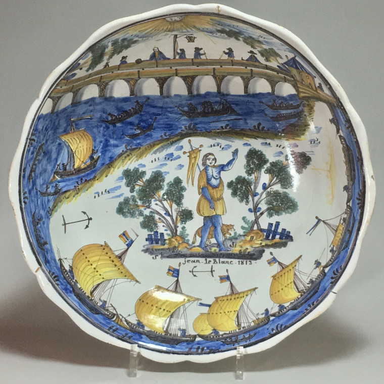 saladier au pont de Nevers - Daté 1813 - VENDU