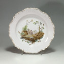 Marseille - landscape decoration plate - eighteenth century