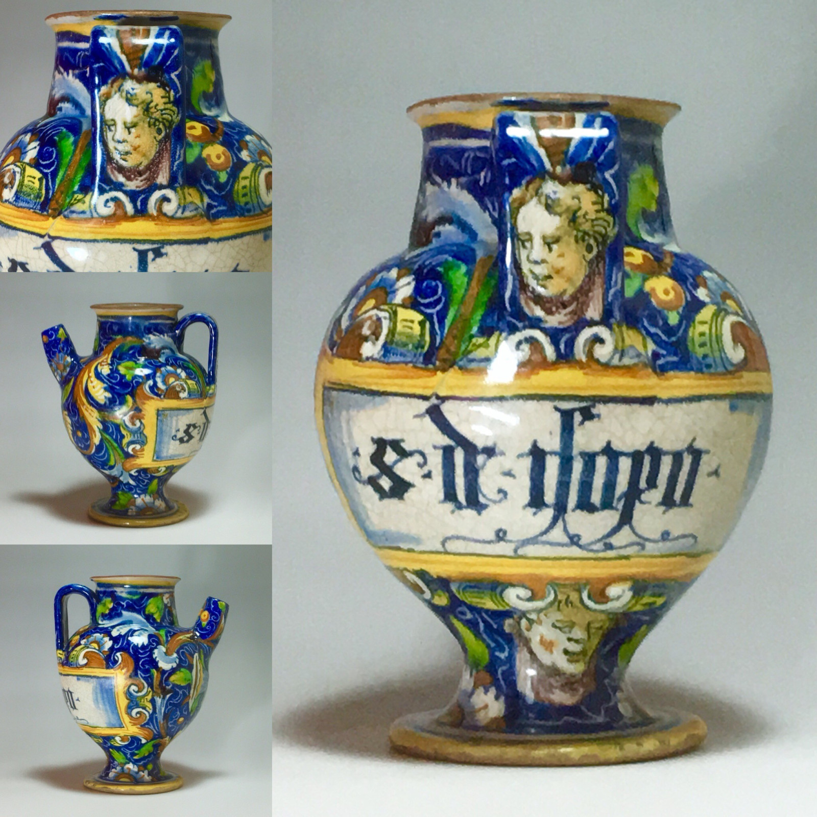 Venice - Rare vase of apothecary - Atelier de Maestro Domenico - XVIth century