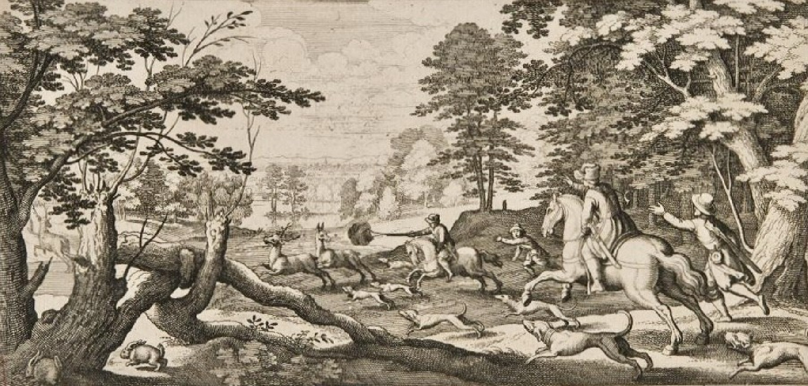MEISSEN - Rare tasse à décor hausmaler en grisaille d'une scène de chasse - XVIIIe siècle - Vers 1730