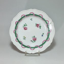 Doccia (Italy) - Plate decorated with roses and ribbons - eighteenth century
