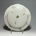 Pavia - Small dish decorated with ruins on a landscape background - Late 17th - Early 18th century