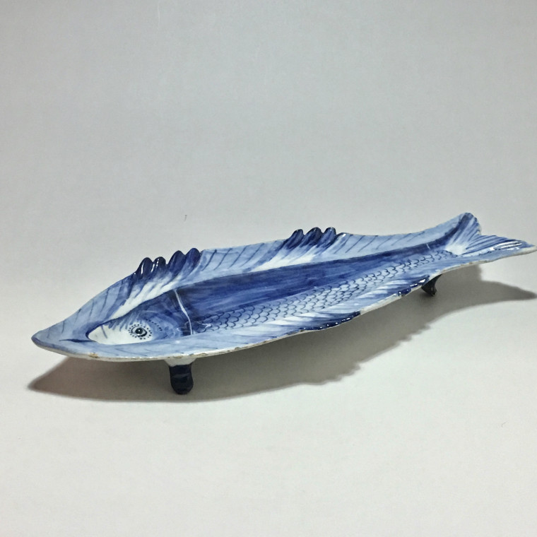 Delft or Friesland - dish showing a fish - eighteenth century