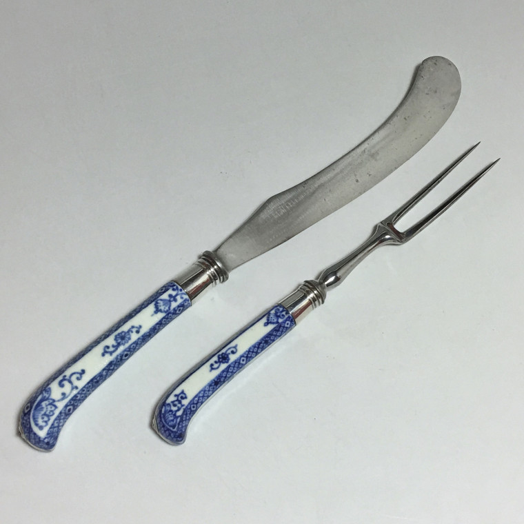 Saint-cloud - Knife and fork - eighteenth century  (1)