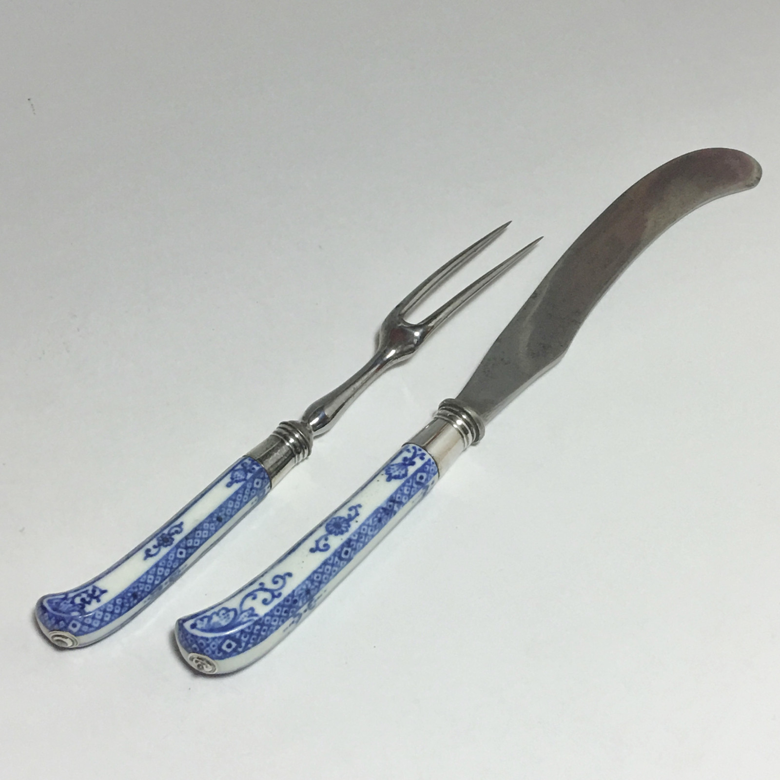 Saint-cloud - Knife and fork - eighteenth century  (1)