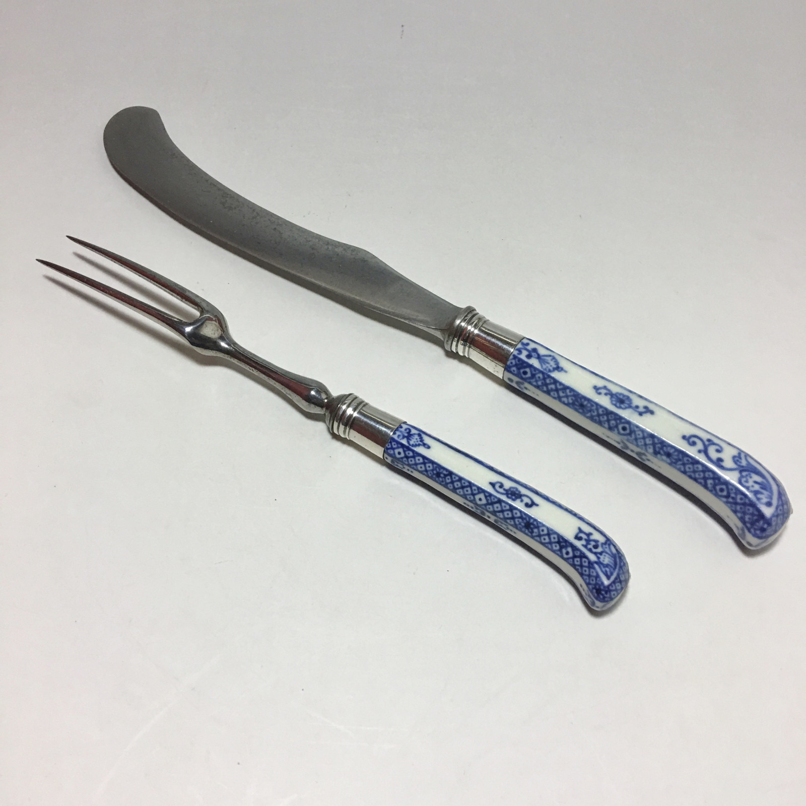 Saint-cloud - Knife and fork - eighteenth century  (2)