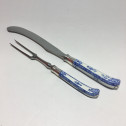 Saint-cloud - Knife and fork - eighteenth century  (2)