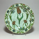 Iznik – Paire de plats aux tulipes – XVIIe siècle