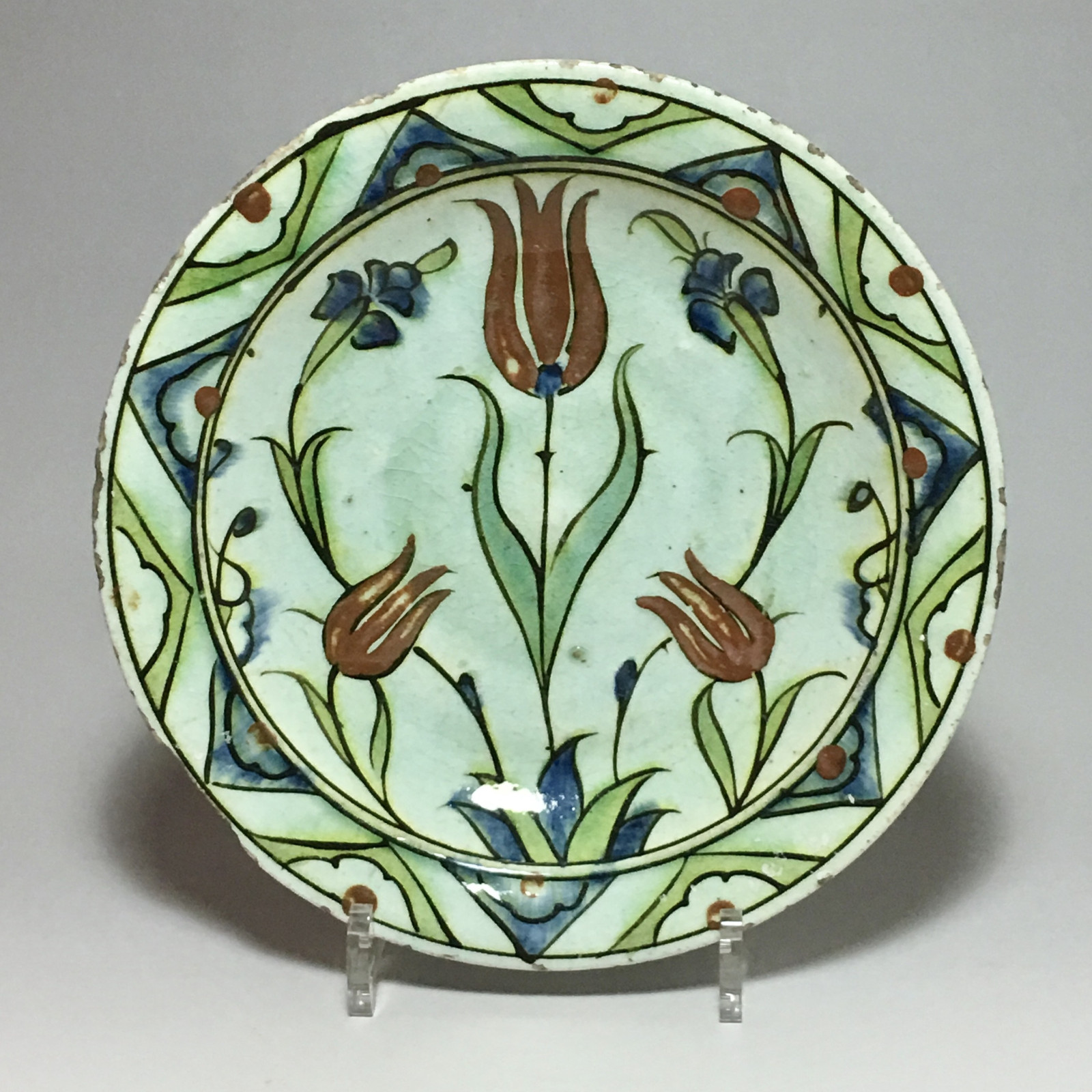 Iznik - dishes Pair of tulips - seventeenth century