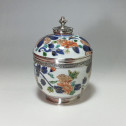 Japon - pot couvert imari - Monture en argent d'époque régence - Paris 1717 - 1722