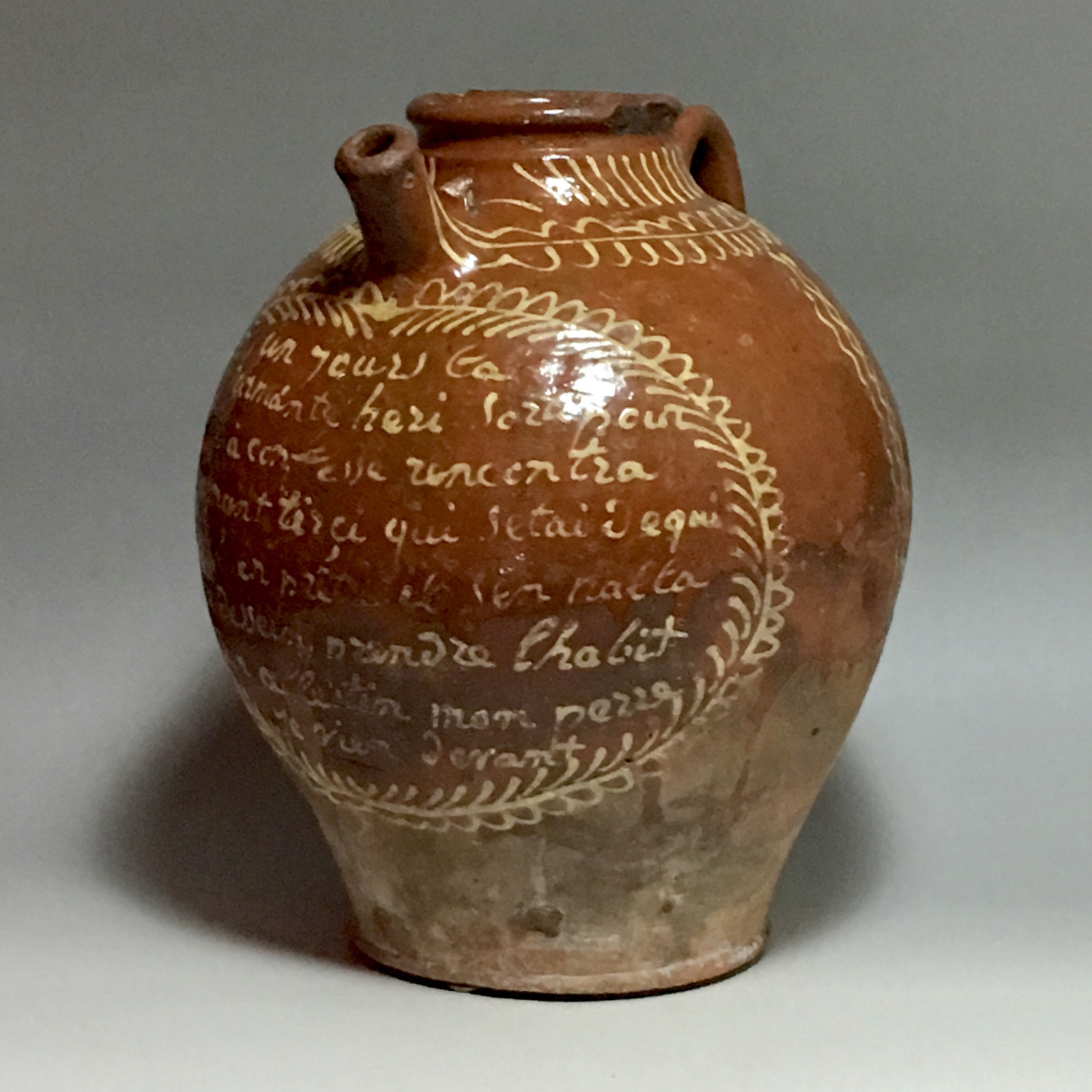 Saone Valley - Great kid glazed earthenware - eighteenth century