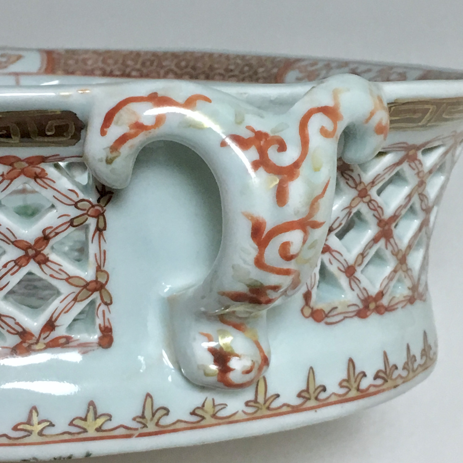 India company - openwork baskets family rose - eighteenth century