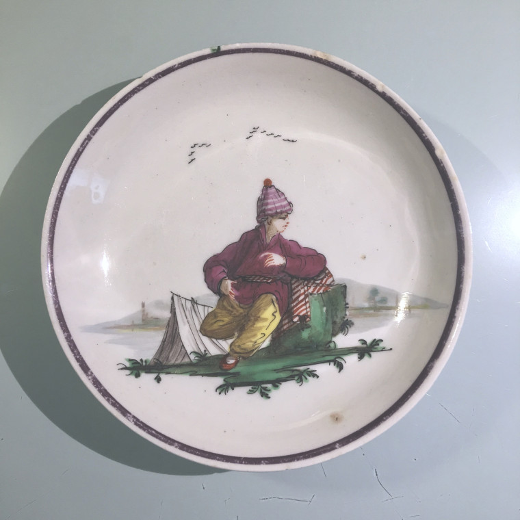 Trois tasses et soucoupes en porcelaine de Nove di Bassano – Vers 1790