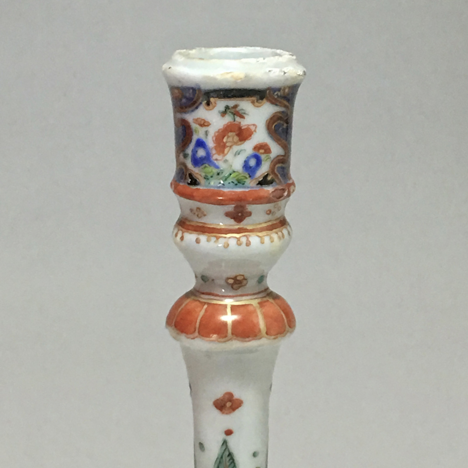 China - Companies of the Indies - Rare porcelain candlestick - eighteenth century