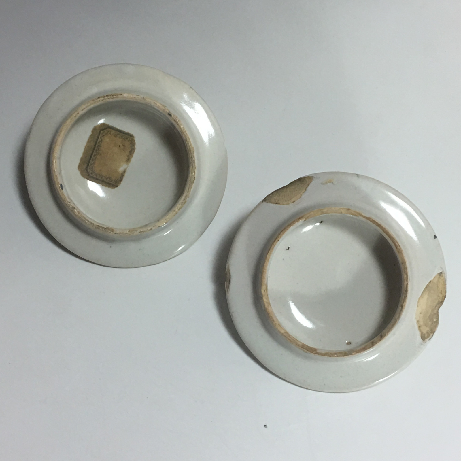 Pair of albarelli Pesaro faience - second half of the eighteenth century