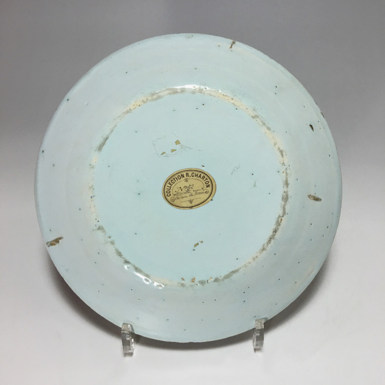 ROUEN - Assiette au panier fleuri - XVIIIe siècle