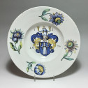 WINTERTHUR (Switzerland) Large dish with coat of arms - Dated 1678