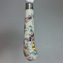Saint-cloud  - Two knives with polychrome decoration - eighteenth century