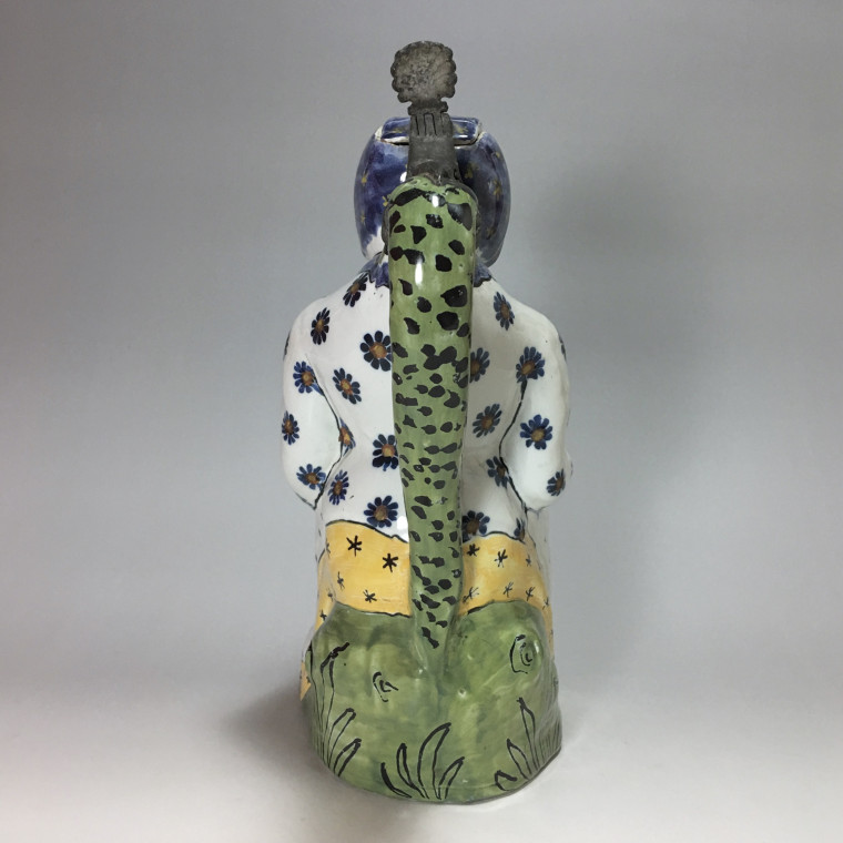 Pitcher says "Jacqueline" earthenware of Lille - eighteenth century